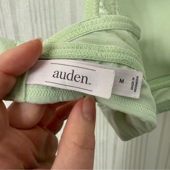 EUC 🔥 Auden Lightly Lined Bralette lacy light mint green size Medium - Picture 6 of 9